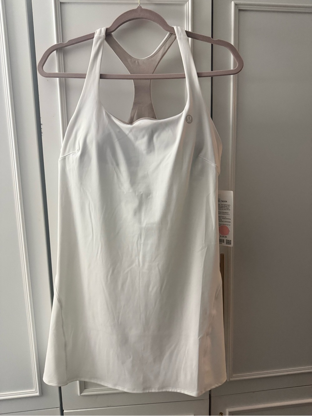 Lululemon White Racerback Tennis Dress Size 10